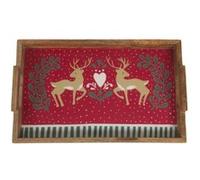 Amadeus Plateau de service bois - Rouge