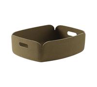 Muuto Panier de rangement Restore. petit Brown Green
