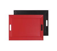 Plateau réversible bicolore noir et rouge 55 cm FreeForm