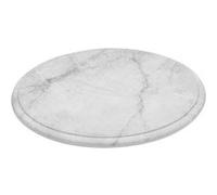 Plateau Rond Blanc en Mélaminé Imitation Marbre Ø 285 mm