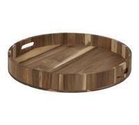 Plateau rond en acacia 40 cm Marron G