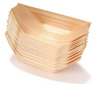 Plateau rond en bois de pin pour snacks et présentation