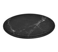 Plateau Rond en Mélaminé Imitation Marbre Ø 285 mm Noir