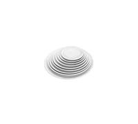 Plateau rond en mélamine Lacor 254x29 mm Blanc TU