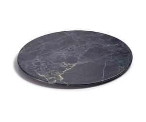 Plateau rond en mélamine Lacor Stone 44x3 cm Gris TU