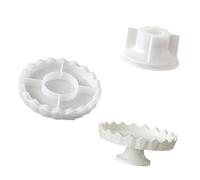 Plateau rond en silicone de qualité alimentaire souple pour le rangement des accessoires