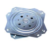 Plateau Rotatif TV tournette à Bille carré à roulement à Billes 155 x 155 mm 150 Kg Plaque Pivotant Meuble HiFi Présentoir Tournant