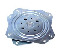 Plateau Rotatif TV tournette à Bille carré à roulement à Billes 155 x 155 mm 150 Kg Plaque Pivotant Meuble HiFi Présentoir Tournant