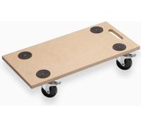 Plateau Roulant, 200kg Capacité, Roulettes Pivotantes 75mm avec Frein, Patins Antidérapants