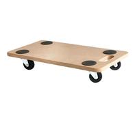 Plateau roulant à roulettes EURO VANADIUM chariot plat 150 kg 4 roues pivotantes 58 x 29 cm