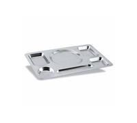 Plateau Self Service en Acier Inox 6 Compartiments