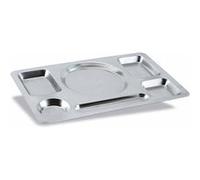 Plateau Self Service en Acier Inox 6 Compartiments