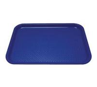Olympia Kristallon Plateau Restauration Rapide en Plastique Bleu, Taille Moyenne 415mm - Plateau de Service pour Serveurs, Bars, Restaurants P506