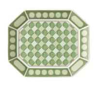 Plateau Signum, Porcelaine, Petit, Vert OS