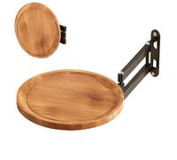 Plateau suspendu mural pliable,Table basse escamotable murale | Table basse ronde pliable | Pour petits espaces salle de bains cuisine entrée salon boissons smartphone appartements à louer D