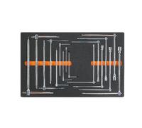 Plateau thermoformé Beta M65 C1-588 16 outils clés T à douille 950 à 6 pans
