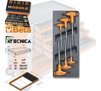 BETA Lot de 6 tournevis TORX - 2424 T55
