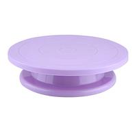 Plateau Tournant à Gâteau, Support à Gâteau Rotatif, Outils de Décoration de Base Antidérapants Tournant en Douceur pour la Cuisson de Biscuits de Pâtisserie Cupcake(Mauve)