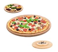 Plateau tournant en bois 40 cm, Plateau rotatif, Plateau de service rotatif de pizza et fromages