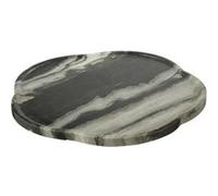 Plateau Tournant en Marbre Courchevel 40cm Gris Clair