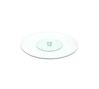 Plateau Tournant en Verre Transparent Ø45cm - KARL