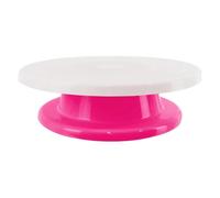 Plateau Tournant Gâteaux 27cm Rose & Blanc