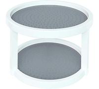 Plateau Tournant Lazy Susan À Deux Niveaux De 10 Pouces - Support À Épices Rotatif Pour Une Organisation De La Cuisine Et Un Accès Facile
