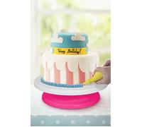 Plateau Tournant - LILY COOK - Déco Gâteau - Rose et Blanc