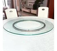 Plateau Tournant Pour Hotpot Lazy Susan En Verre Plateau De Service Rotatif | Plateau Rond Rotatif 58 70 80cm, Trou Central, Plateau Rotatif Pour Mariage, Restaurant Chinois(80cm/31"-Cutout40cm/16")