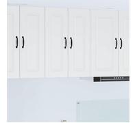 Plateau tournant pour placard d'angle - tourniquet Vidaxl Armoire de cuisine Kalmar 2 pcs Blanc brillant 30 x 31 x 80 cm
