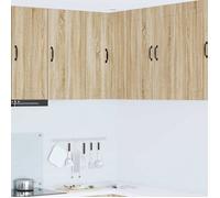 Vidaxl Meuble Mural De Cuisine Avec Porte Chêne Sonoma 57 X 57 X 80 Cm