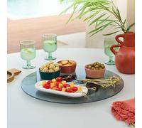 Plateau tournant Transparent D. 45 cm - Verre trempé, Aluminium Hespéride