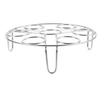 Plateau Vapeur en Acier Inoxydable, Support de Cuisson pour 1 à 7 Œufs | Grille à Vapeur Réutilisable, Cuisson Pot Pot, pour Poisson et Légumes, Style Assorti, Argenté Style Aléatoire