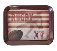 Plateau vide poche Mélamine Rugby Multicolore G