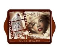 Plateau vide poche métallique Cannes MARRON G