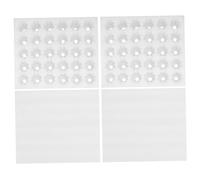 Plateaux à Œufs de Protection avec Couvercle 2 Pièces en Pearl Wool | Design en Grille, pour Stockage D’œufs en Magasin et Réfrigérateur, Format Blanc, Lot de Deux