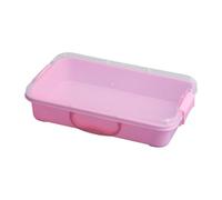 Plateaux de en plastique, conteneurs de jeu sensoriels empilables avec couvercle pour le stockage d ' artisanat en extérieur et en intérieur, conteneurs de stockage empilables multicolores, bac