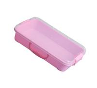 Plateaux de en plastique conteneurs de jeu sensoriels empilables avec couvercle pour le stockage d ' artisanat intérieur extérieur conteneurs de stockage en plastique empilables multicolores bac