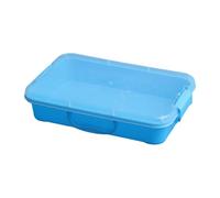 Plateaux de en plastique, conteneurs de jeu sensoriels empilables avec couvercle pour le stockage d ' artisanat en extérieur et en intérieur, conteneurs de stockage empilables multicolores, bac
