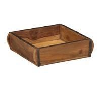 Plateaux de rangement en bois rustique - vidaXL - 4 pièces - 31x29x10 cm - Marron - Bois recyclé solide