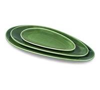Plateaux de service ovales en porcelaine 3 tailles