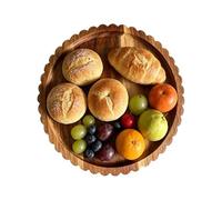 Plateaux en bois Décoration d'intérieur 20,3 cm Décoration de table basse | Plateau de table basse pour fromage, charcuterie, pain, chocolat, fruits, cuisine, salon, restaurant