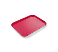 Hendi Plateau de service petit rectangulaire 265x345x20 mm polypropylène résistant 80°C Rouge