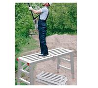 Plateforme à Trappe pour la Taille de Haies, Supports d'échafaudage, Pieds réglables, Plateforme de Travail pour escalier, Plateforme Industrielle Pliable pour Le Lavage de véhicules