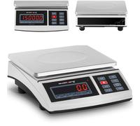 Plateforme de balance postale 21 x 27 cm, batterie + alimentation 15 kg / 0,5 g