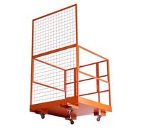 Plateforme de fixation SucceBuy, dimensions 1225 x 1148 mm, avec un panier de travail en acier au carbone robuste, capable de supporter une charge de 635 kg. Équipée de passages d'accès de 155 x 60 mm