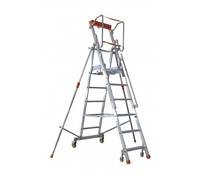 Plateforme de magasinage aluminium repliable 6 marches 150 kg - 835007683