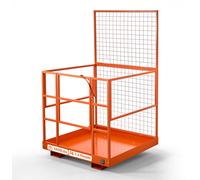 Plateforme de manutention VEVOR, dimensions 1225 x 1148 mm, poids de 635,03 kg. Panier de travail en acier au carbone, plateforme avec poches d'accès de 155 x 60 mm et goupille de verrouillage. Cage d