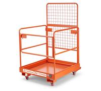 Plateforme de manutention VEVOR, dimensions 920 x 1045 mm, poids de charge 544,31 kg. Panier de travail en acier au carbone, plateforme avec poches d'accès de 155 x 60 mm, goupille de verrouillage, ro
