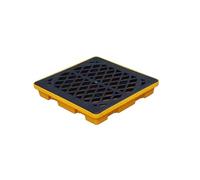 Plateforme de rétention modulaire industrielle pour bacs de rétention, entrepôts, usines, fûts, bac de drainage anti-fuite, sous-sol ; plateforme de rétention des déversements, plateau de bu